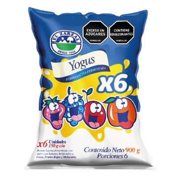 BEBIDA YOGUS EL ZARZAL 6U 900G SURTIDA