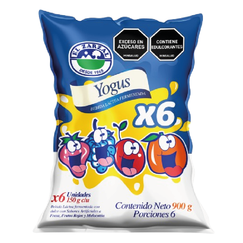 BEBIDA YOGUS EL ZARZAL 6U 900G SURTIDA