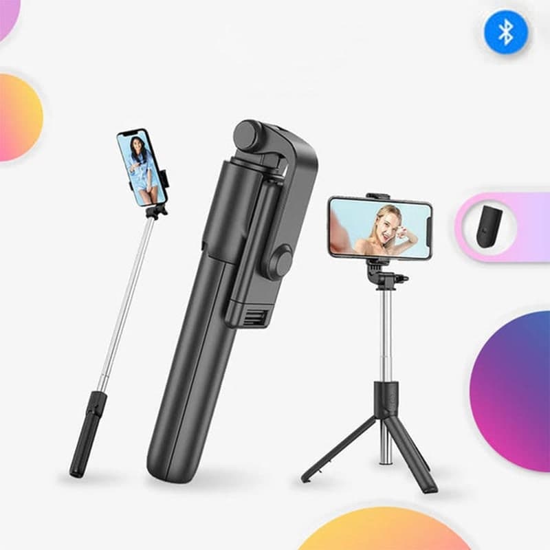 PALO SELFIE 6 EN 1 TRÍPODE CON LUZ LED - SELFIE STICK