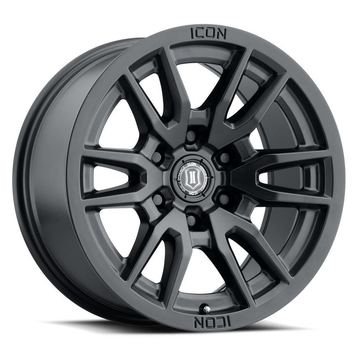 ICON VECTOR 6 17X8.5 6X135 ET+6 BOCIN 87.1 SAT BLK ICON17042