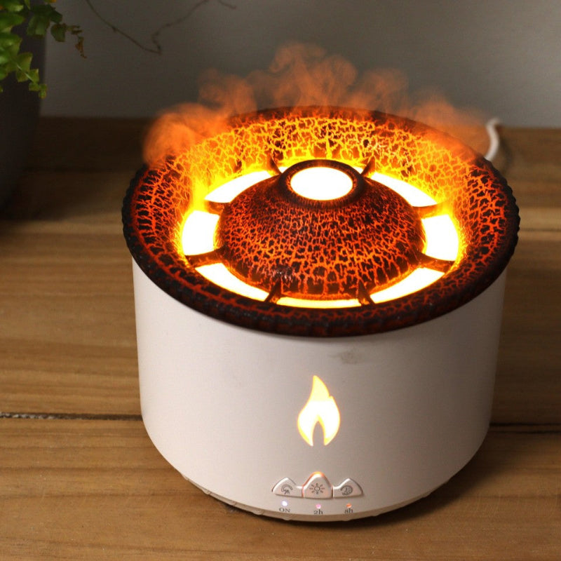 Humidificador de llama de volcán
