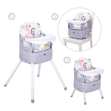 SILLA COMEDOR 3 EN 1 BOOSTER BONY PRIORI GRIS -