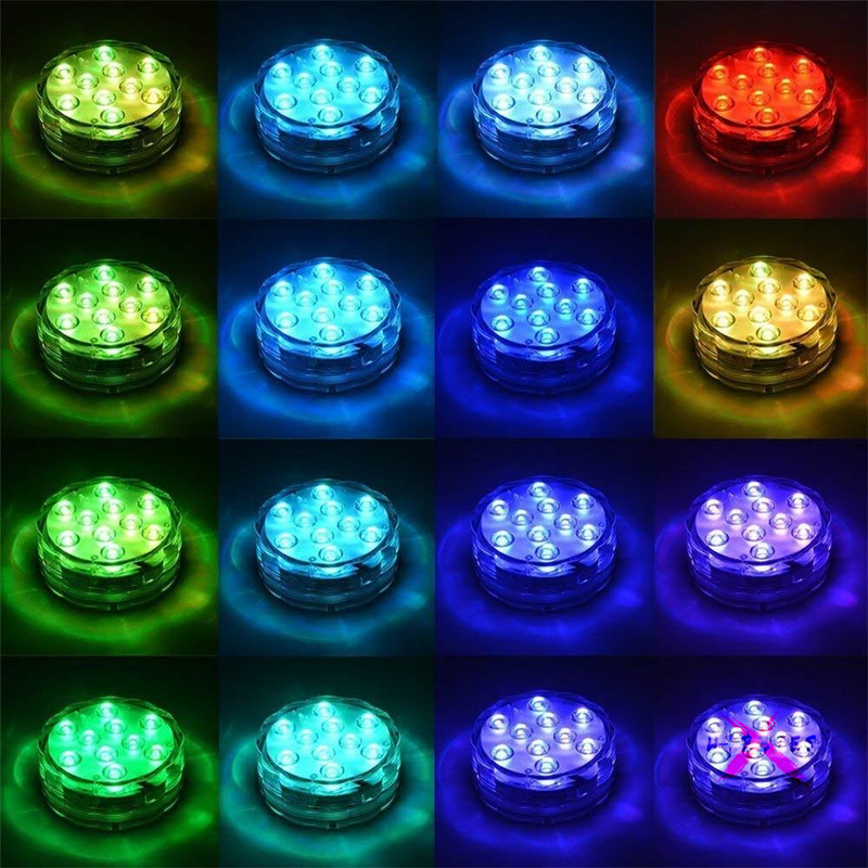 Luz Led RGB Sumergible con Control