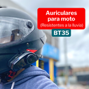 Audífonos Bluetooth Recargables Para Casco Moto Estéreo BT35